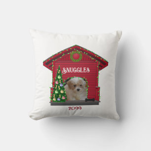 Puppy Upload Photo Decorated Dog House Cushion