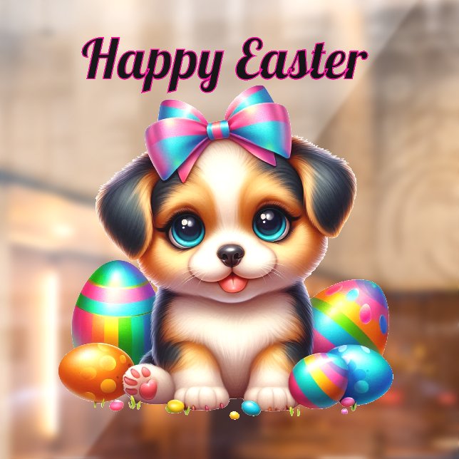 Puppy with Colourful Easter Eggs (Sheet 2)
