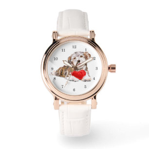 Puppy with Heart Gift For You Love Watch Gift