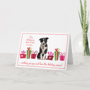Puppy with Holiday Gifts Card