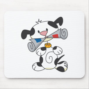 Puppy With Newspaper T-shirts and Gifts Mouse Pad