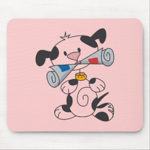 Puppy With Newspaper T-shirts and Gifts Mouse Pad