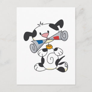 Puppy With Newspaper T-shirts and Gifts Postcard