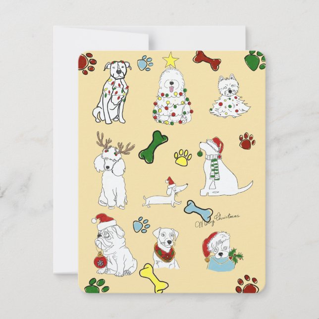 PUPPY XMAS CARD  (Front)