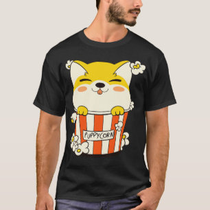 Puppycorn Shiba Popcorn by Tobe Fonseca T-Shirt