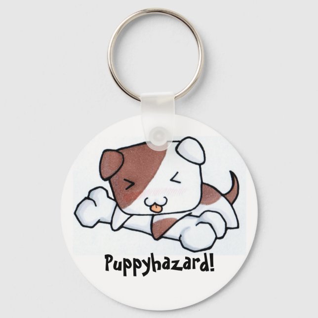 Puppyhazard Keychain (Front)