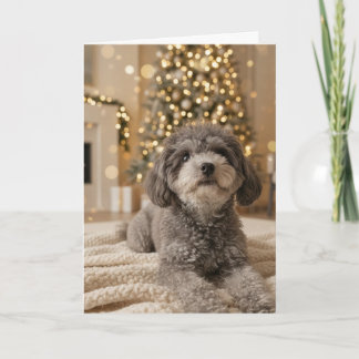 Puppy's First Christmas! - Customisable Holiday Card