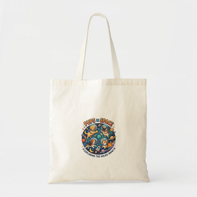 Pups in Space Tote Bag (Front)