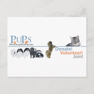 PUPs Logo Merchandise Postcard