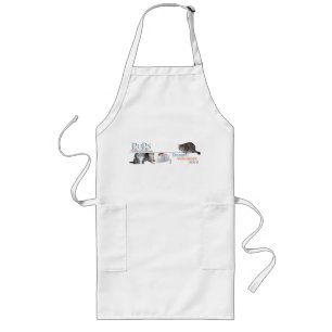 PUPs Logo Merchandise with Cats Long Apron