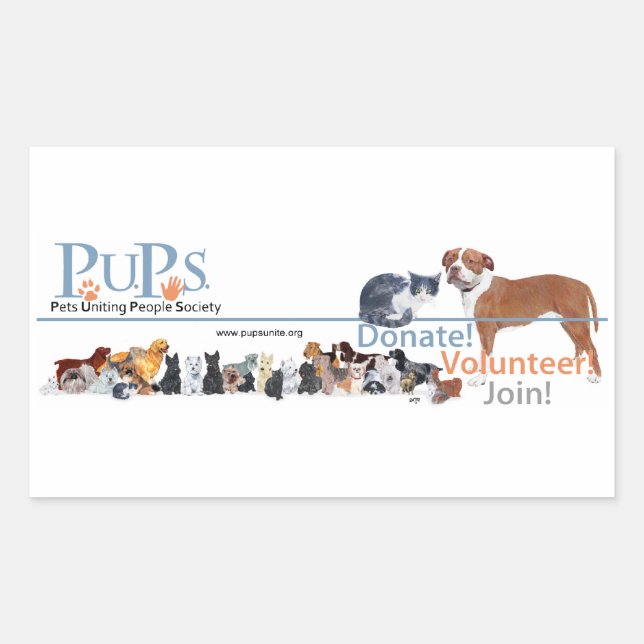 PUPs Logo Sticker (Front)