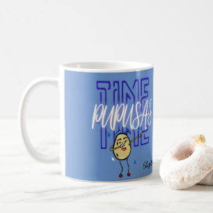 Pupusas Time Cartoon Dabbing El Salvador Foodie Coffee Mug