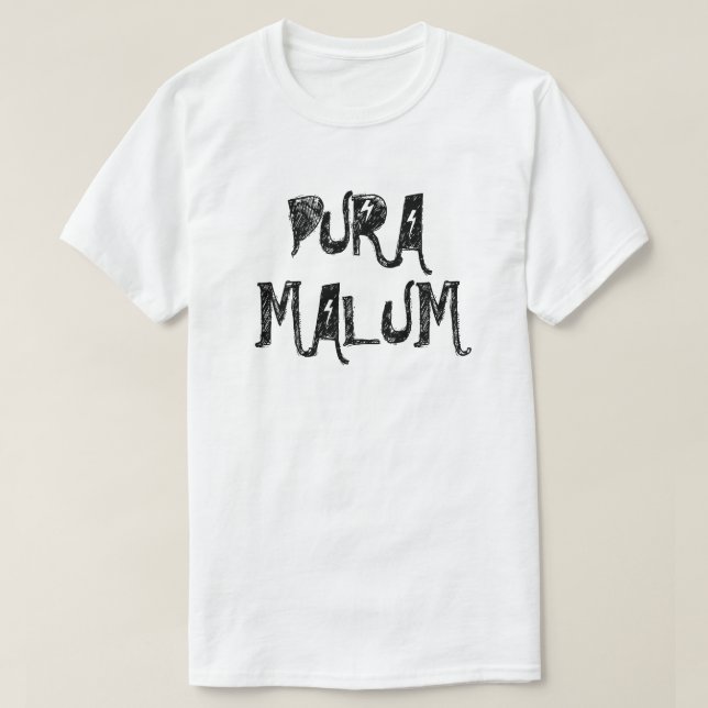 Pura malum - pure evil in Latin T-Shirt (Design Front)
