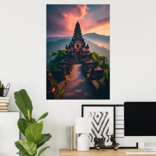 Pura Senja Bali  - “Bali Temple at Sunset” Poster