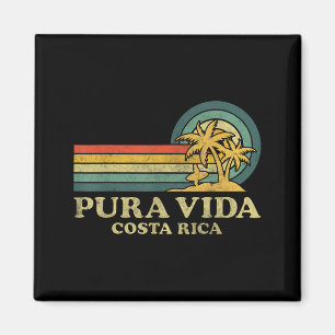 Pura Vida Beach Costa Rica Family Vacation Vintage Magnet