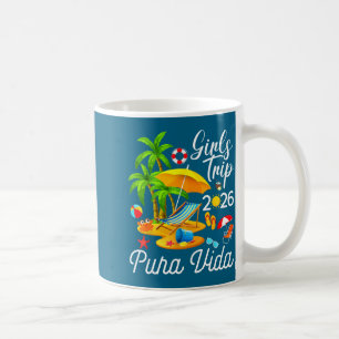 Pura vida beach costa rica summer tropical girls coffee mug