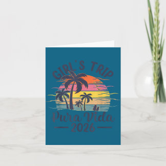 Pura Vida Beach Girls Trip Card