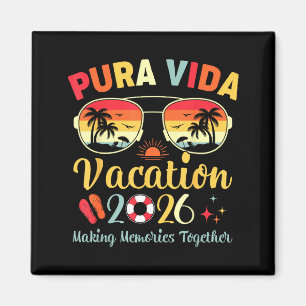 Pura vida beach vacation 2026 family trip summer magnet