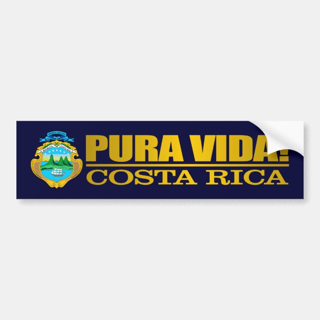 Pura Vida Bumper Sticker (Front)