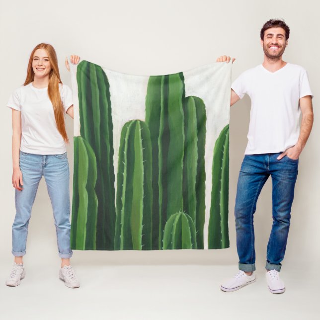 Pura Vida - Cacti Group Fleece Blanket (In Situ)