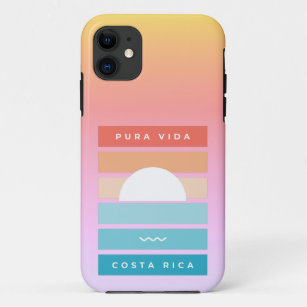 Pura Vida Costa Rica Beach Sunset Case-Mate iPhone Case