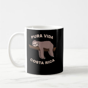 Pura Vida Costa Rica - Cool Costa Rica Sloth  Coffee Mug
