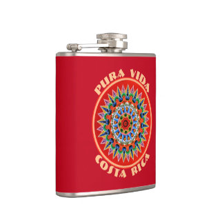 Pura Vida Costa Rica Hip Flask