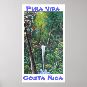 Pura Vida Costa Rica Poster