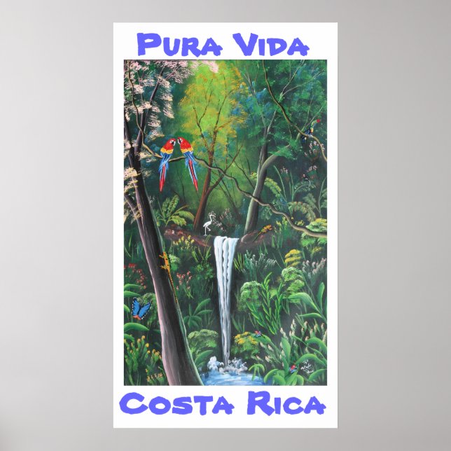 Pura Vida Costa Rica Poster (Front)