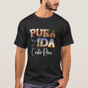 Pura Vida Costa Rica Souvenir Funny Central Americ T-Shirt
