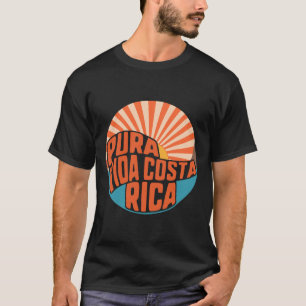 Pura Vida Costa Rica Sunset Surfing Summer T-Shirt