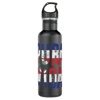 Pura Vida Costa Rican Slang Costa Rica Flag 710 Ml Water Bottle