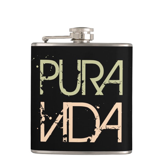 Pura Vida Hip Flask (Front)
