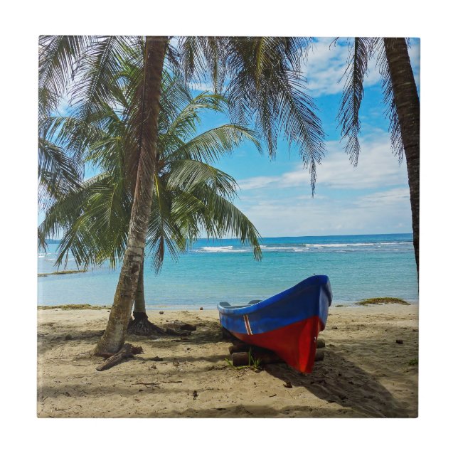 Pura Vida in Costa Rica - Central America Ceramic Tile (Front)