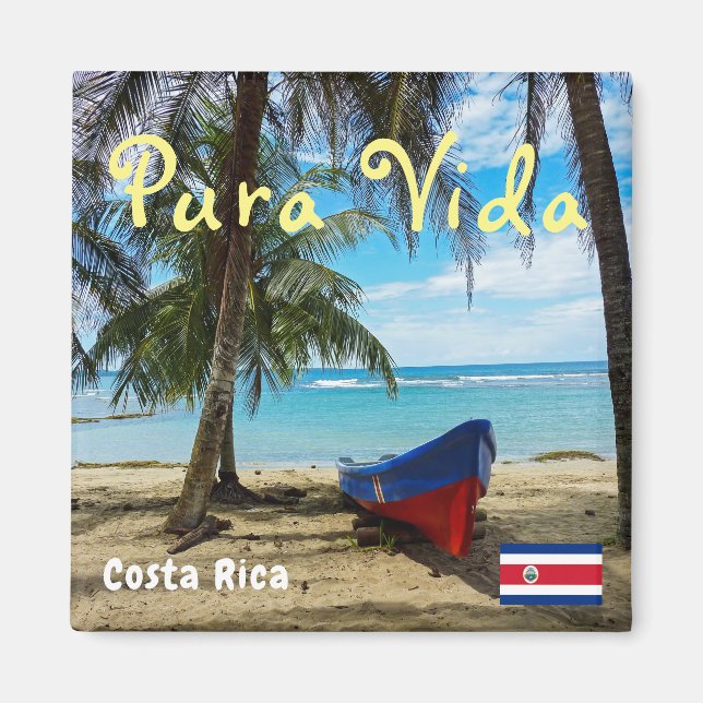 Pura Vida in Costa Rica - Central America Magnet (Front)