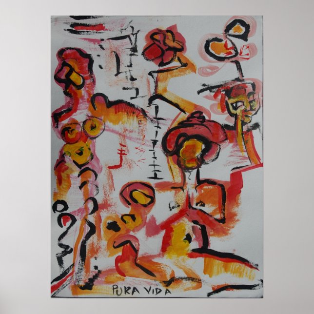 Pura Vida Meditation Poster (Front)