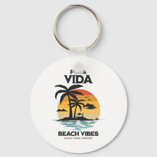 Pura Vida Surfing, Costa Rica, Surfing Pura Vida  Key Ring