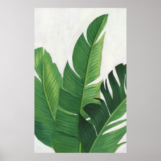 Pura Vida - Tropical Leaves Poster (Front)