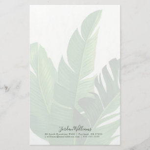 Pura Vida - Tropical Leaves Stationery