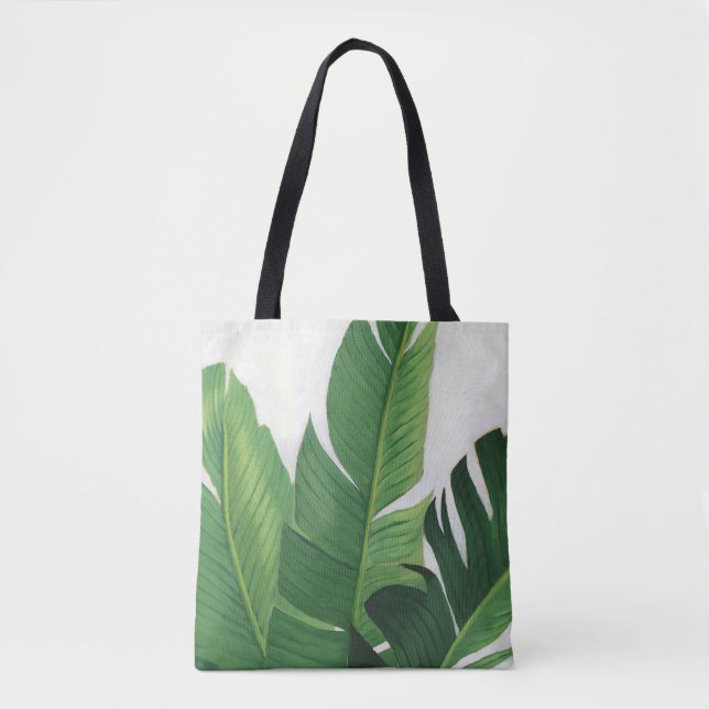 Pura Vida - Tropical Leaves Tote Bag (Front)