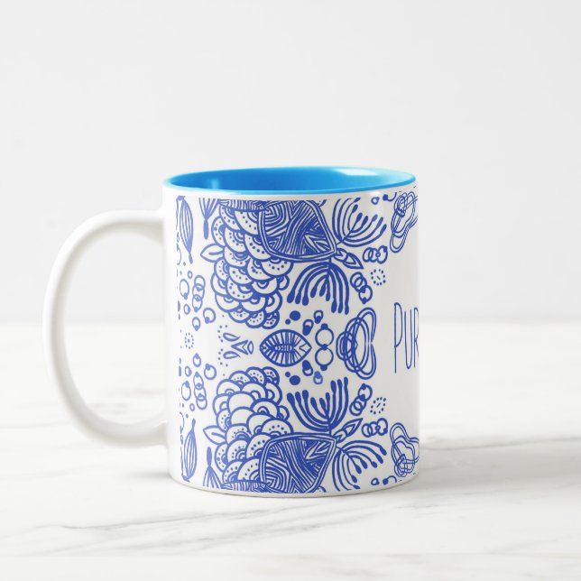 PURA VIDA Two-Tone COFFEE MUG (Left)