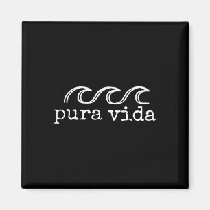 Pura Vida Wave Surfing Costa Rica Souvenir Magnet