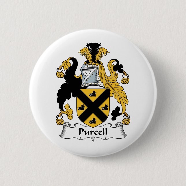 Purcell Family Crest 6 Cm Round Badge (Front)