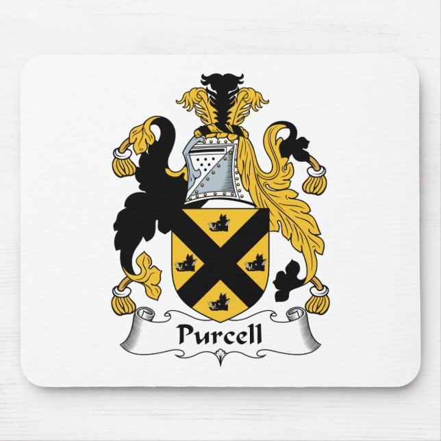 Purcell Family Crest Mouse Pad (Front)