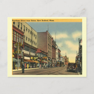 Purchase St., New Bedford, Massachusetts Vintage Postcard