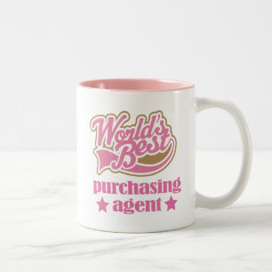 Purchasing Agent Gift (Worlds Best) Two-Tone Coffee Mug