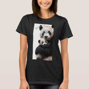 Pure Affection Panda Mum and Baby Woman Organic Te T-Shirt