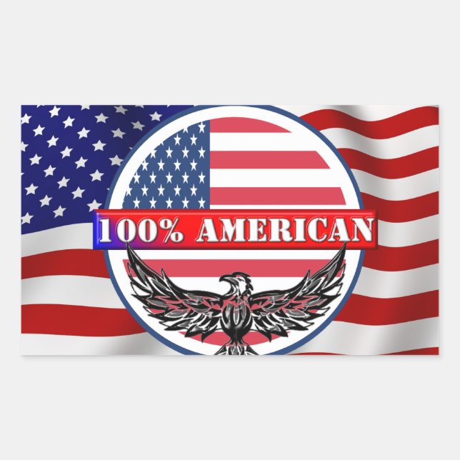 Pure American Rectangular Sticker (Front)