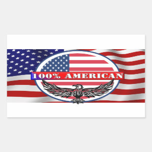 Pure American Rectangular Sticker