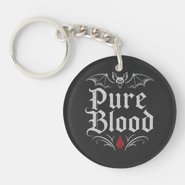 “Pure Blood – Gothic” Key Ring (Front)